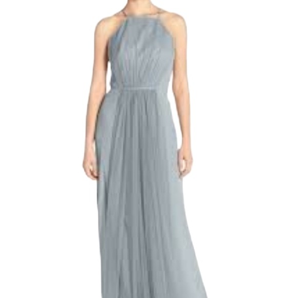 Monique Lhuillier Tulle halter dress. Size 8 - Picture 2 of 11